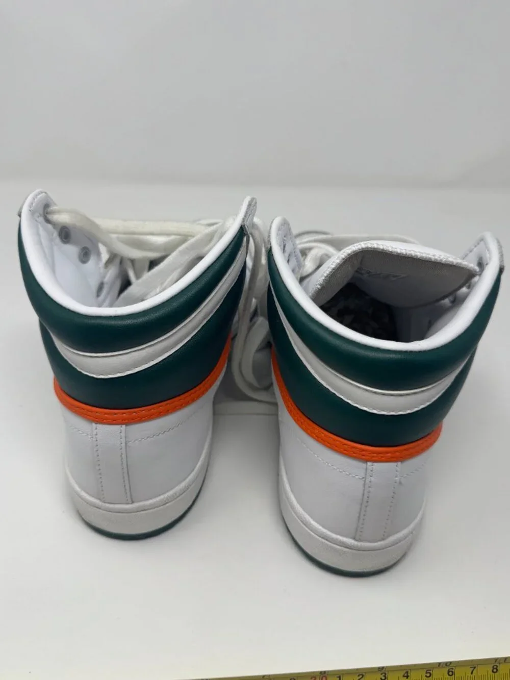 Adidas Originals Top Ten Hi White Green Orange High Top Sneakers Men's 9.5
